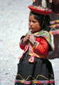 Peruvian Child in Traditional Costume, Tambomachay, Near Cusco, Peru
