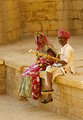 Family of Rajasthani Street Musicians, Jaiselmer, Rajasthan, India