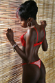 Jamaican Girl in Red Lingerie